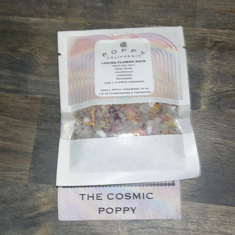 Poppy California -bath salt packet